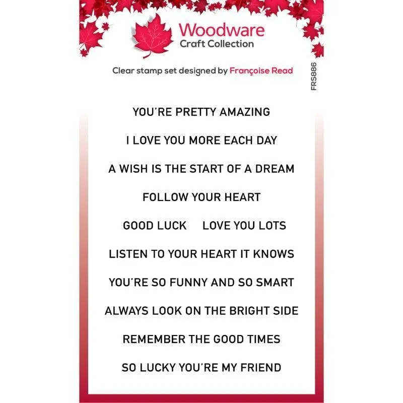 Happy Strips 4x6 Clear Stamp by Woodware