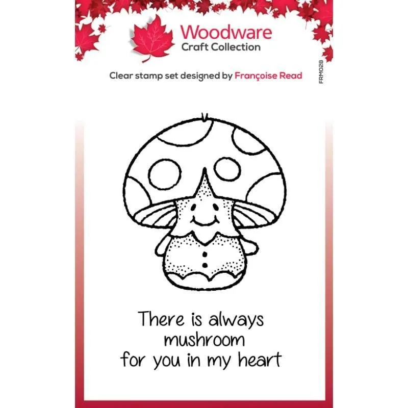 Mushroom 3.8x2.6 Clear Stamp by Woodware