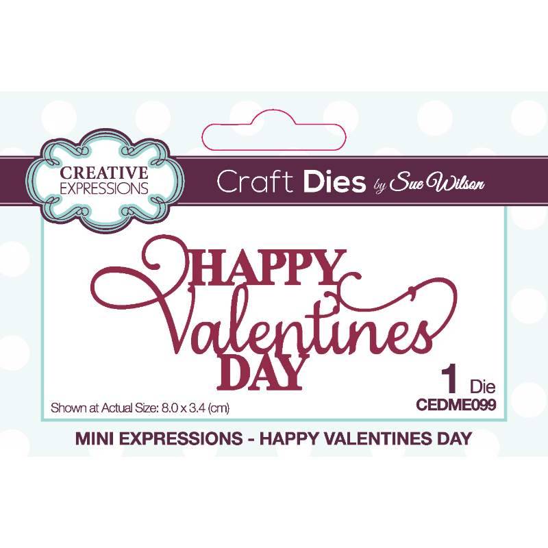 Happy Valentines Day Craft Die Mini Expressions