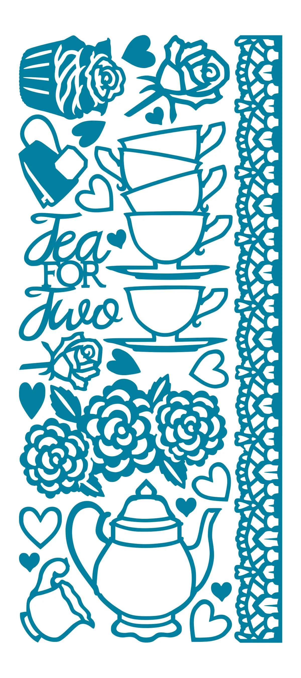 Teacup Dazzle  Stickers