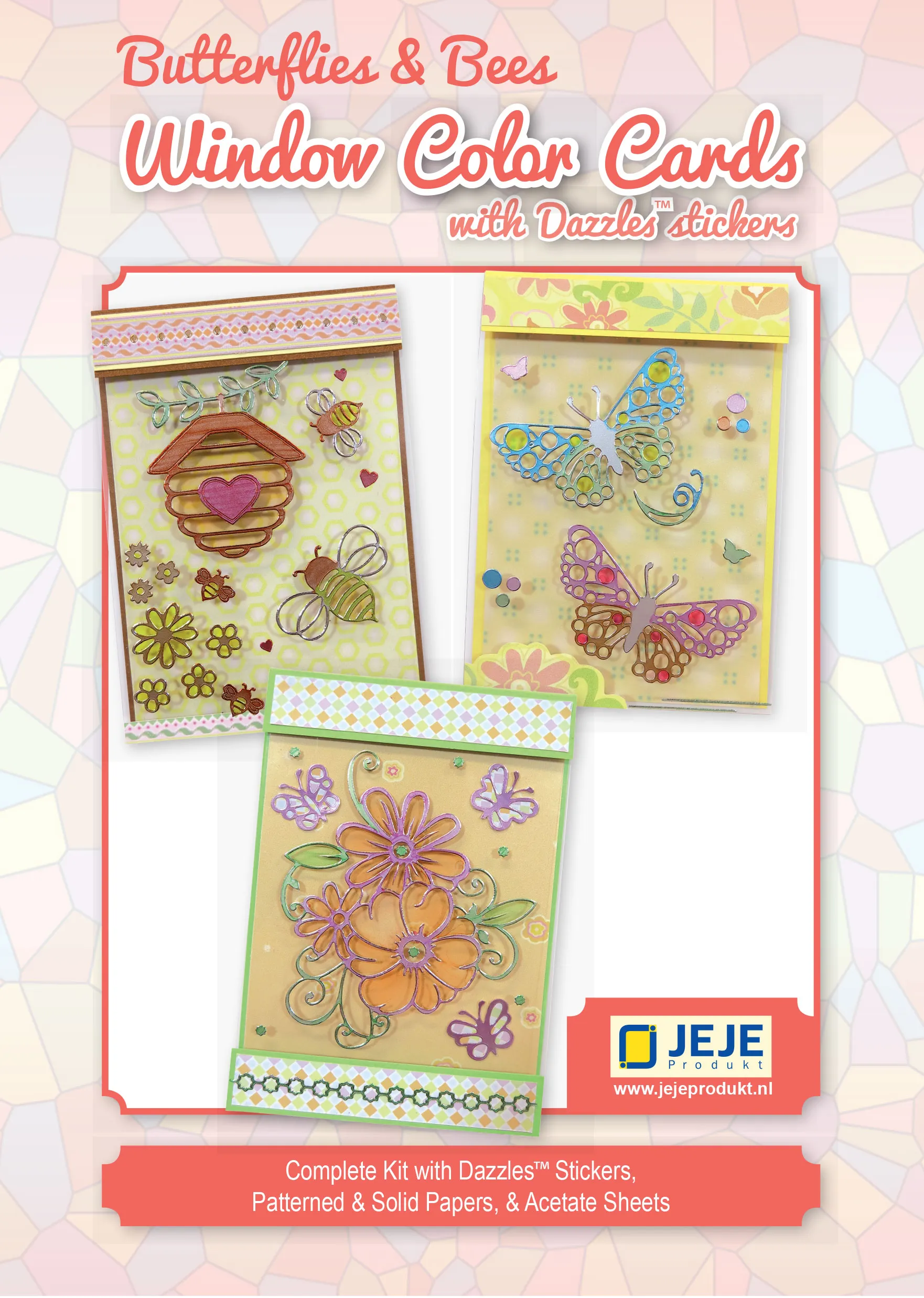 Butterflies & Bees Window Color Cards