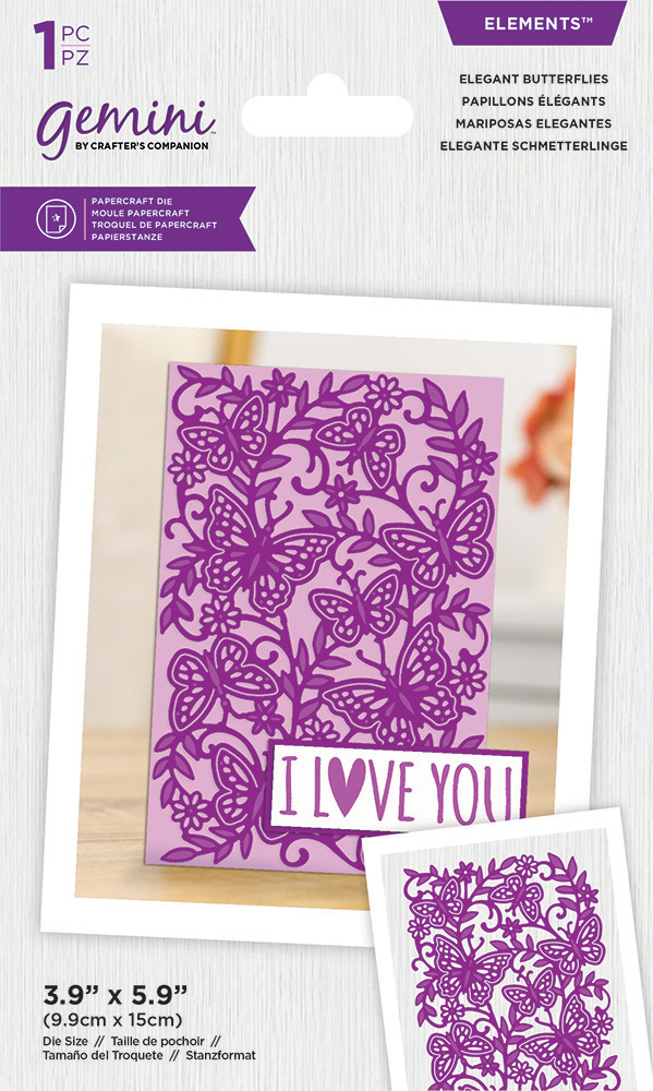 Elegant Butterflies Metal Die Elements