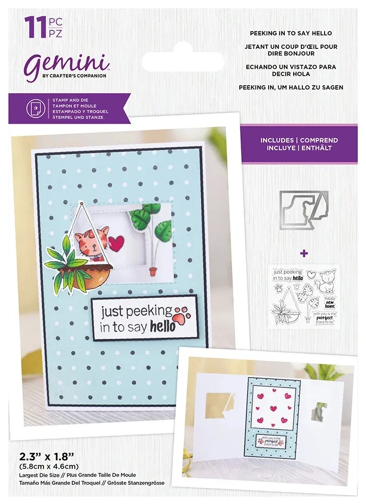 Peeking In to Say Hello Stamps & Dies