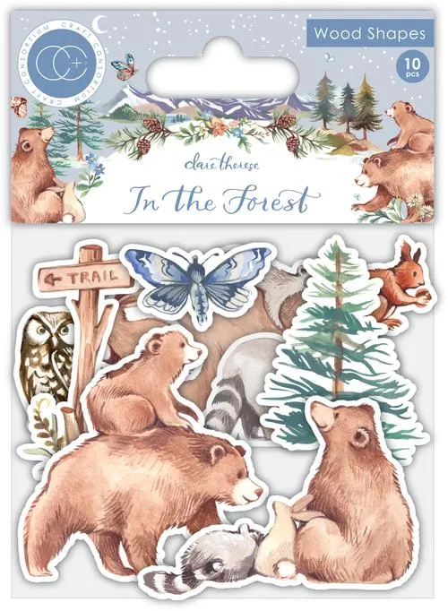 In the Forest Wood Shapes, 10 pieces