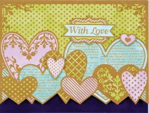 Color Me Color Topper Gold Hearts