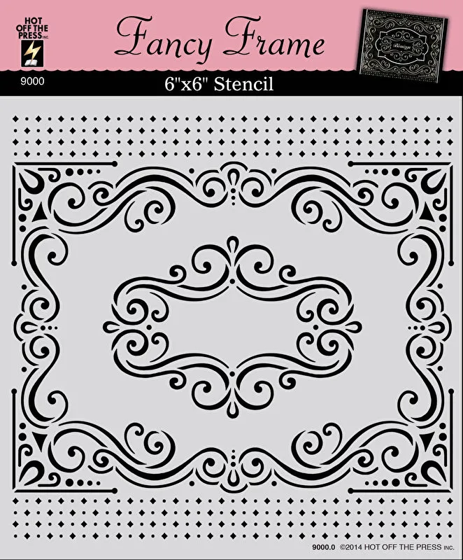 Fancy Frame 6x6 Stencil