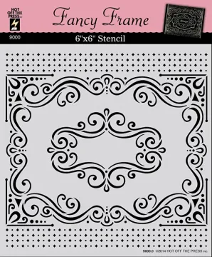 Fancy Frame 6x6 Stencil
