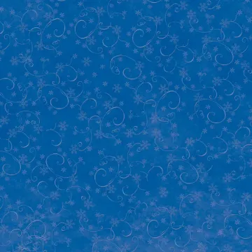 Sheet Blue Snowflakes And Swirls