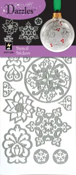 Stenciling Dazzlesâ¢ Stickers, Silver