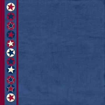 Patriotic Star Border 12x12 Paper, 15 sheets