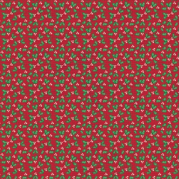 Red Holly 12x12 Paper, 15 Sheets