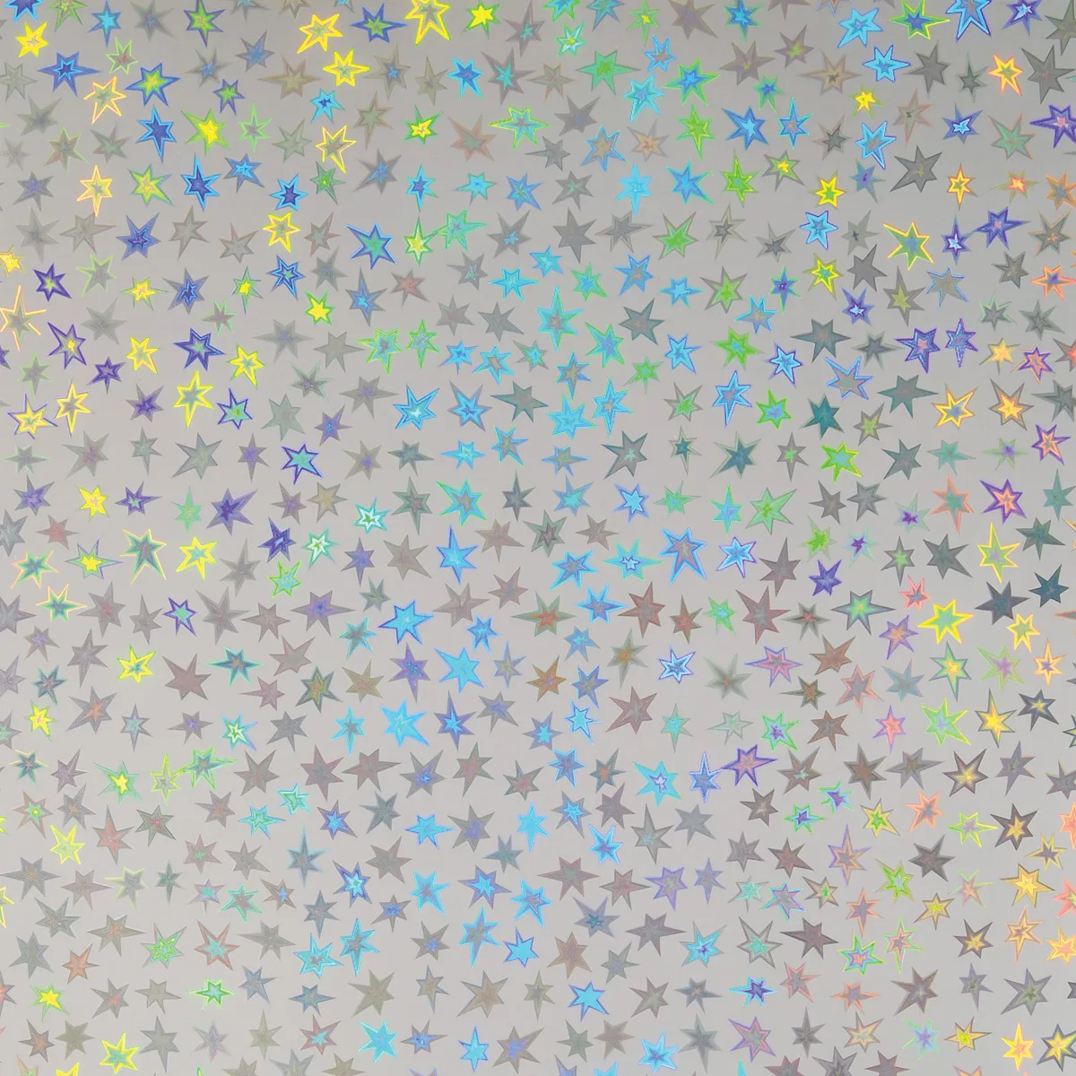 Holographic Stars Silver, 12x12