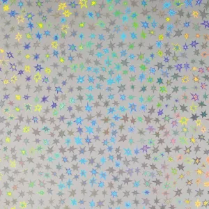 Holographic Stars Silver, 12x12