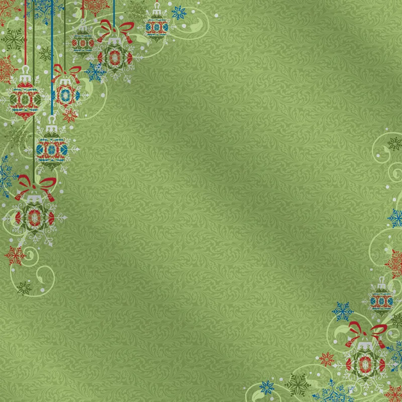 Sheet  Christmas Corners Foil