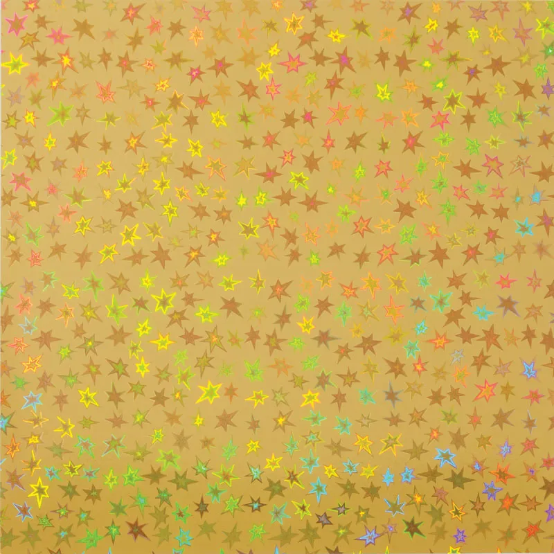 Holographic Stars Gold, 12x12