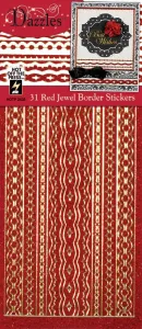 31 Red Jewel Border Dazzles™ Stickers