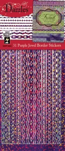 31 Purple Jewel Border Dazzlesâ¢ Stickers