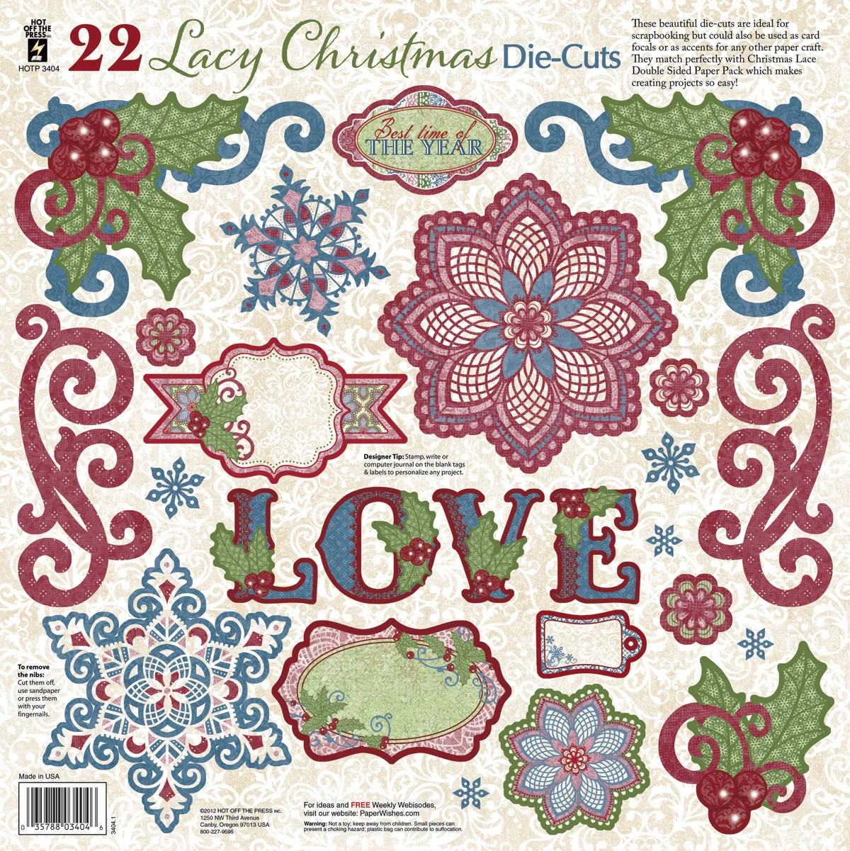 Christmas Lace Die-Cuts