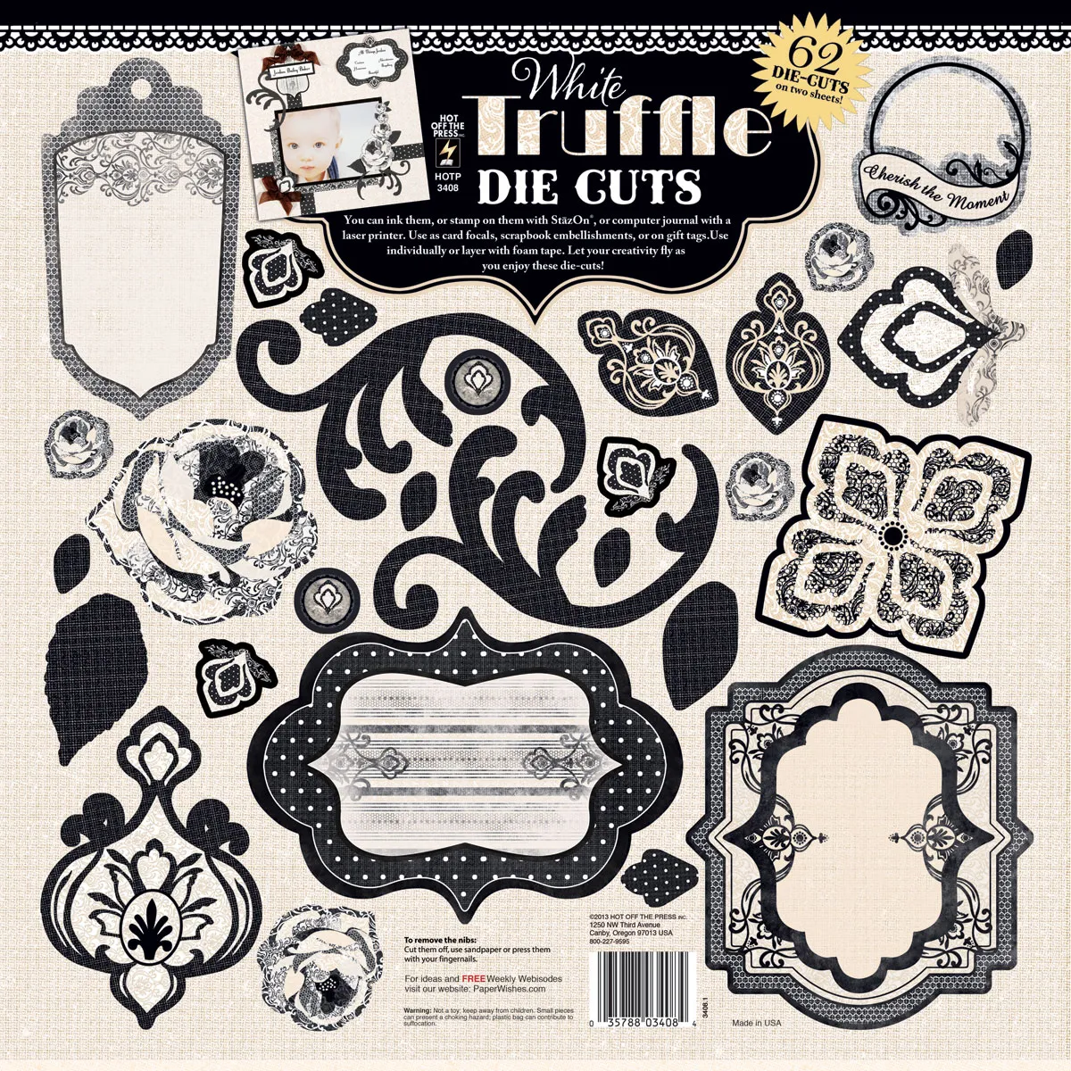 62 White Truffle Die Cuts