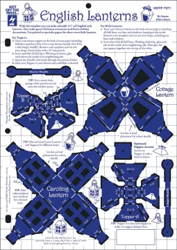 English Lanterns Template