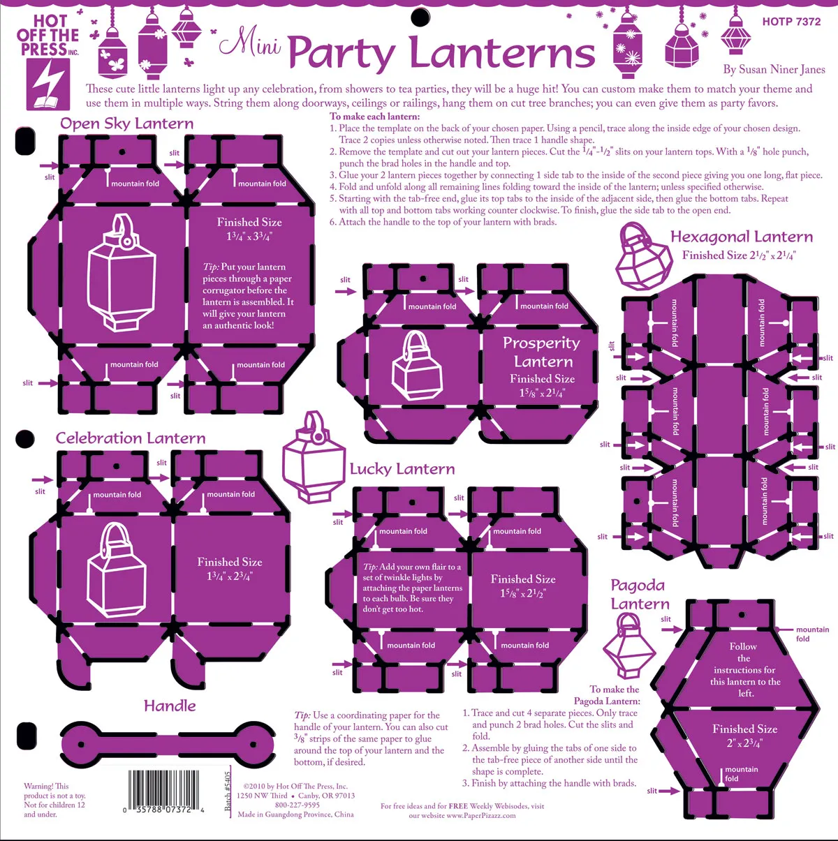Party Lanterns Template