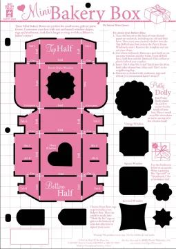 Mini Bakery Box Template