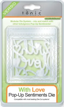 With Love Pop Up Sentiments Cutting Die