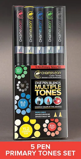 Chameleon Pens - Primary Tones 5-Pack
