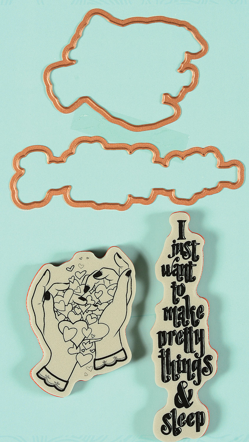 Pretty Handmade Stamp & Die Set by Spellbinders