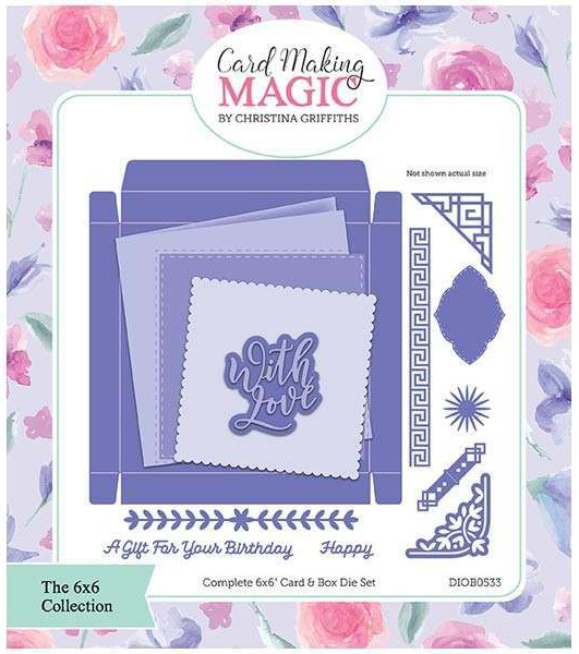Card Making Magic 6x6 Card Box Cutting Dies by Christina Griffiths