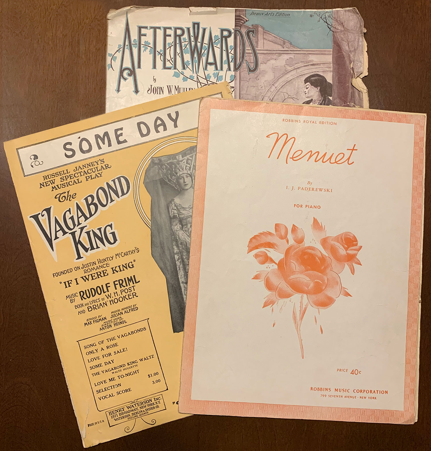 Music Papers, original 4 sheets