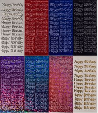 96 Happy Birthday Dazzles™ Stickers