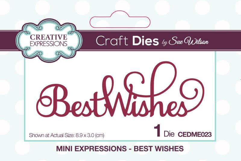 Best Wishes Mini Expressions Cutting Die