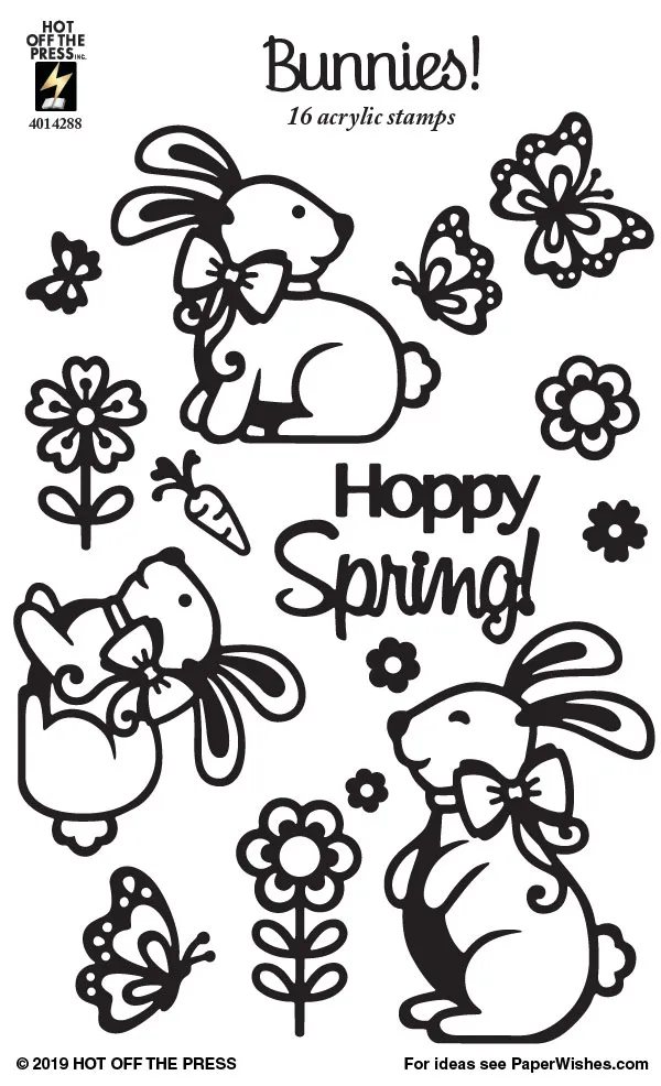 Bunnies Silicone Stamps