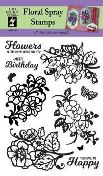 Floral Sprays Silicone Stamps