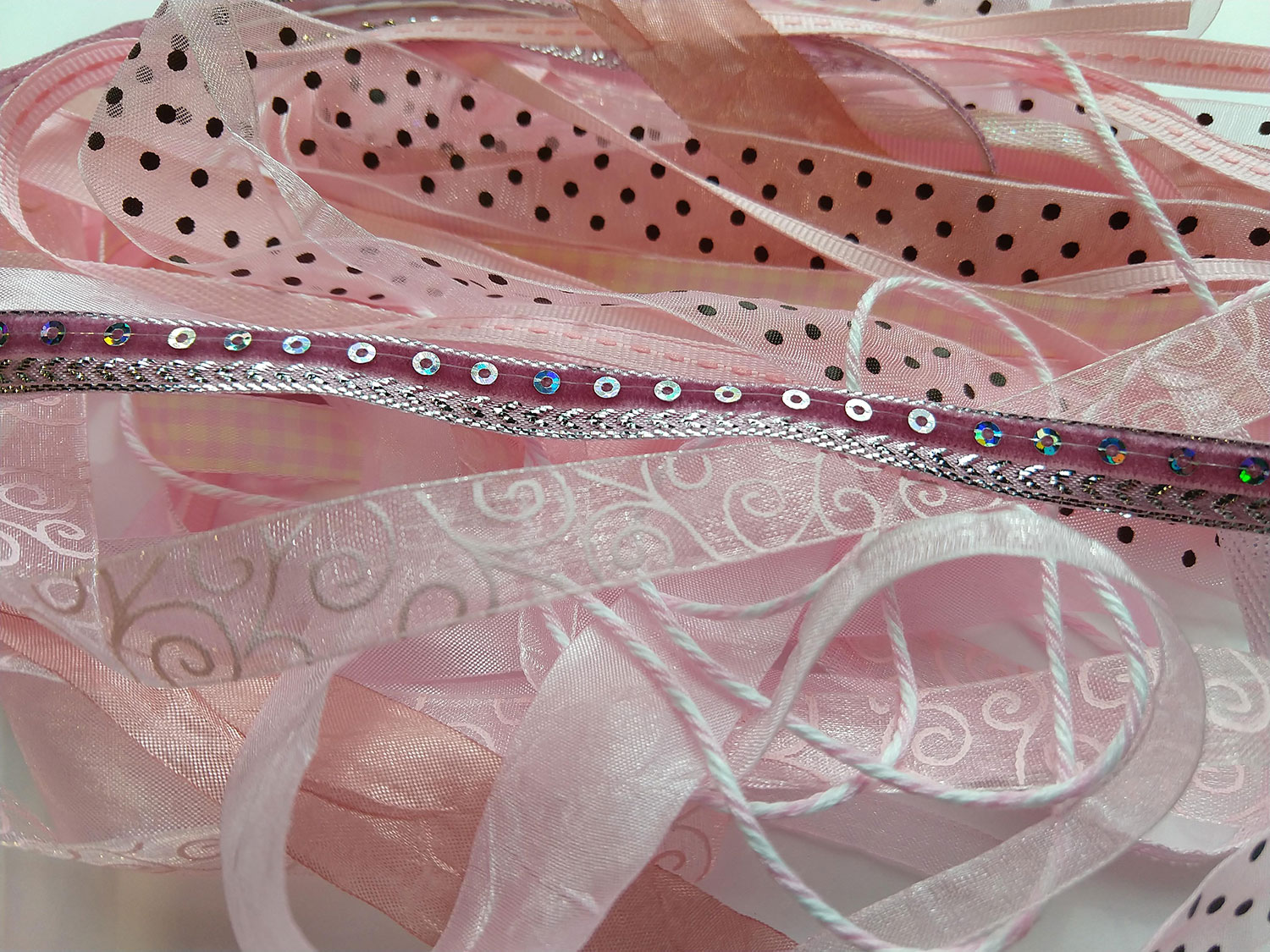 Light Pink Ribbon Set