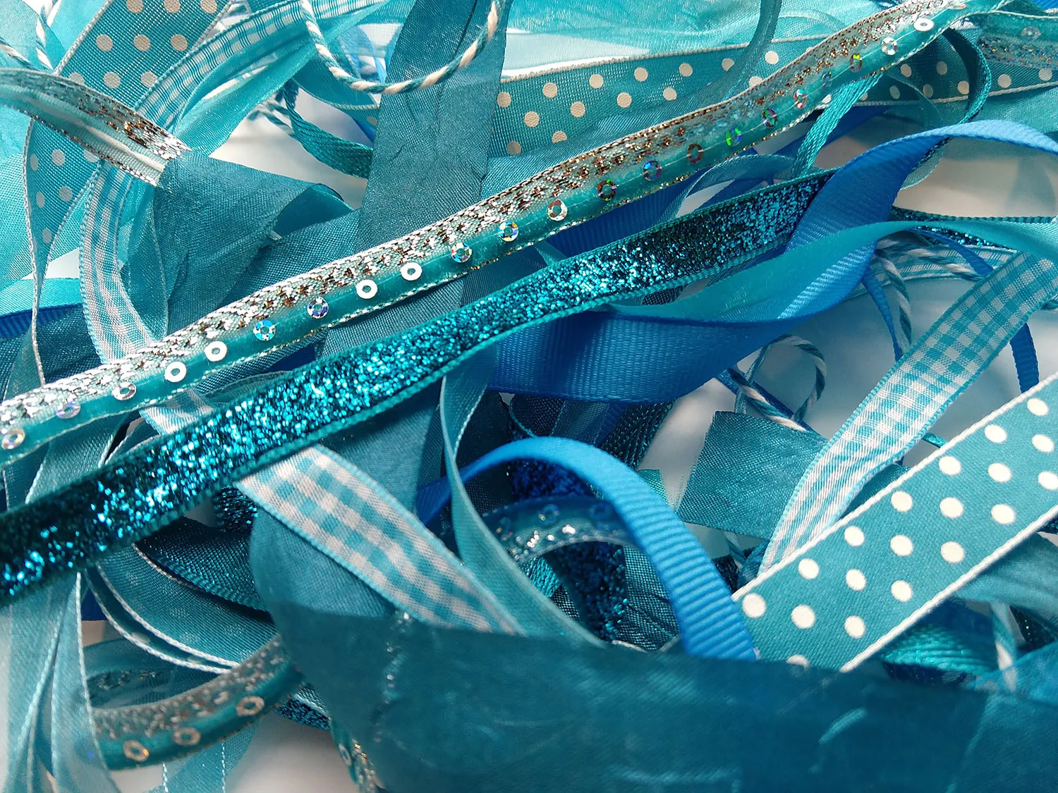 Teal/Aqua Ribbon Set