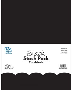 Black Cardstock 12x12