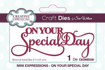 On Your Special Day Mini Expressions Collection Cutting Die