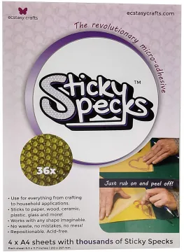 Sticky Specks-- 4 A4 sheets