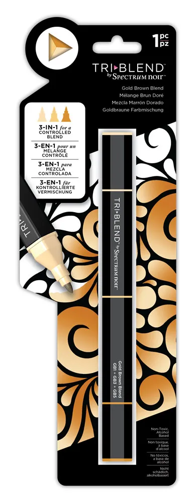 Gold Brown Tri Blend Markers