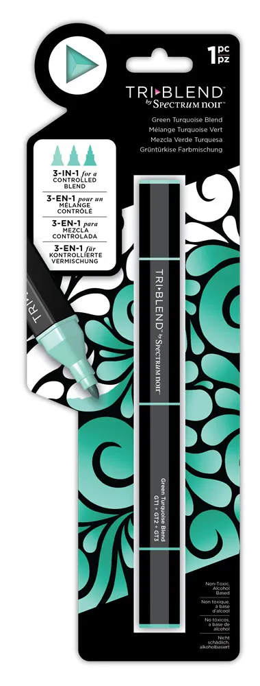 Green Turquoise Tri Blend Markers