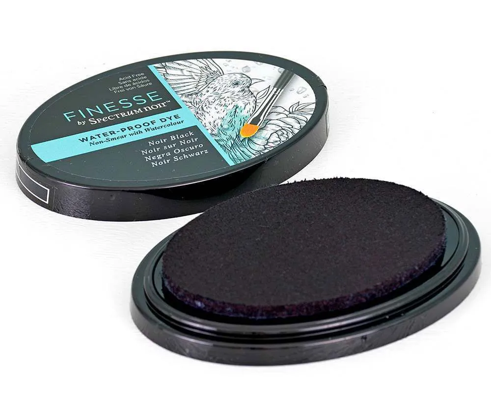 Finesse Noir Black Water-Proof Dye Ink Pad