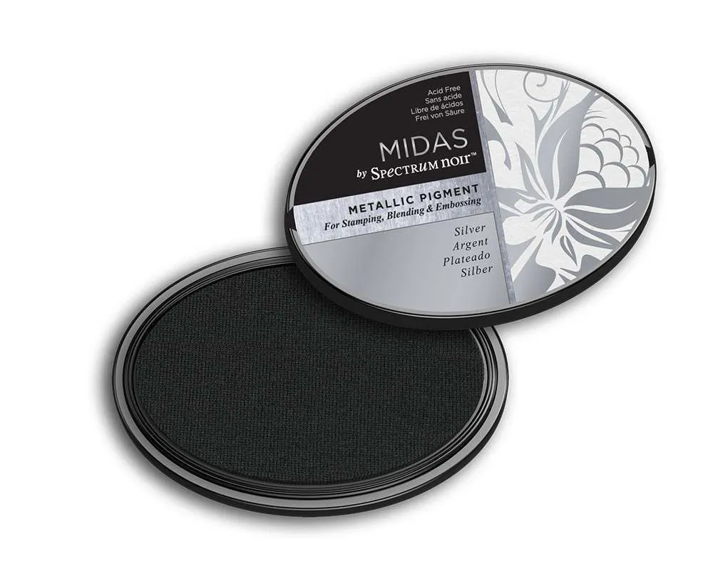 Midas Silver Pigment Ink Pad