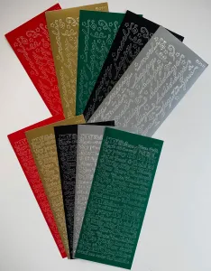 Christmas Greetings Dazzlesâ¢ Stickers - 10 pack