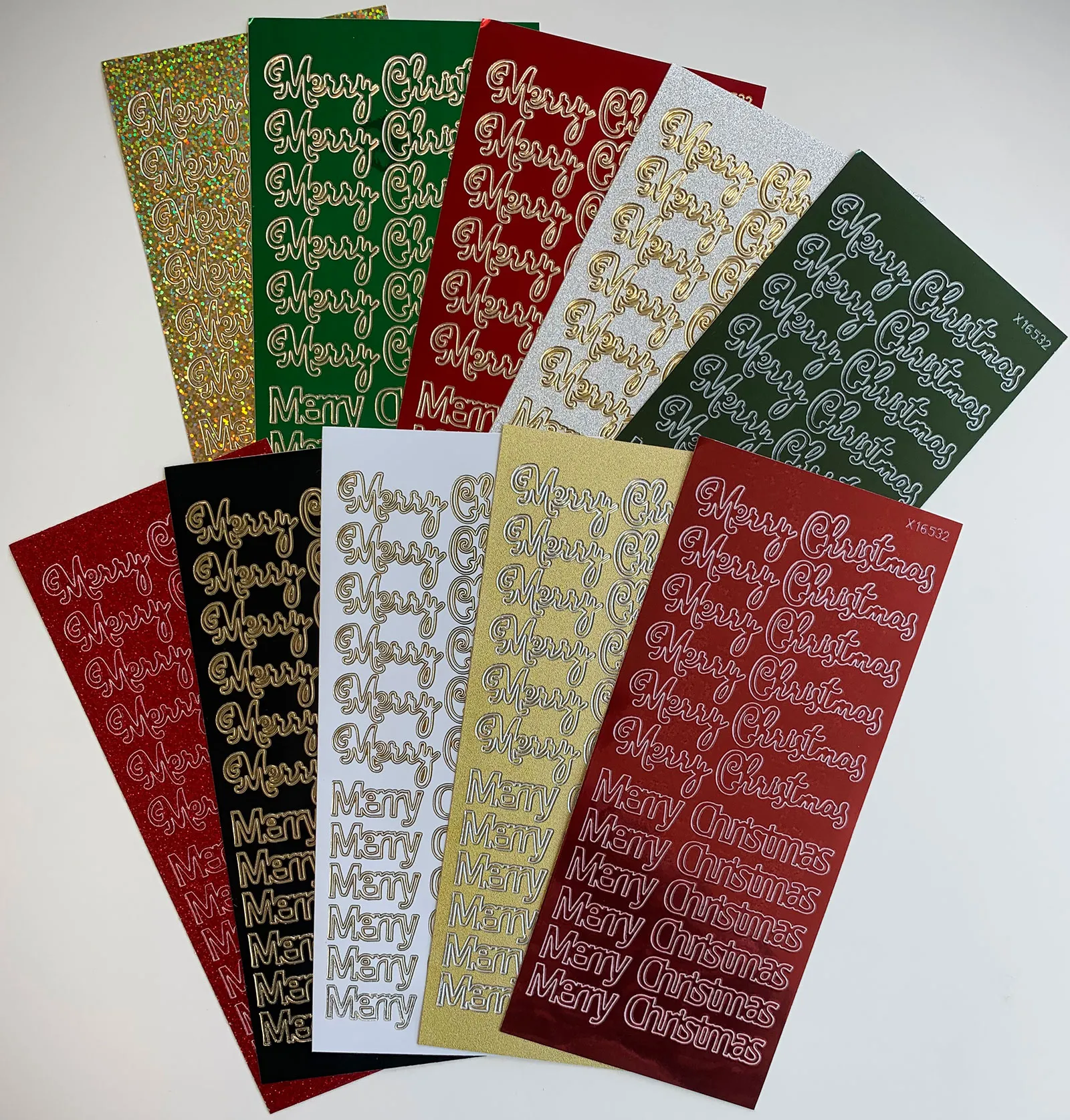 120 Merry Christmas Dazzles - 10 pack