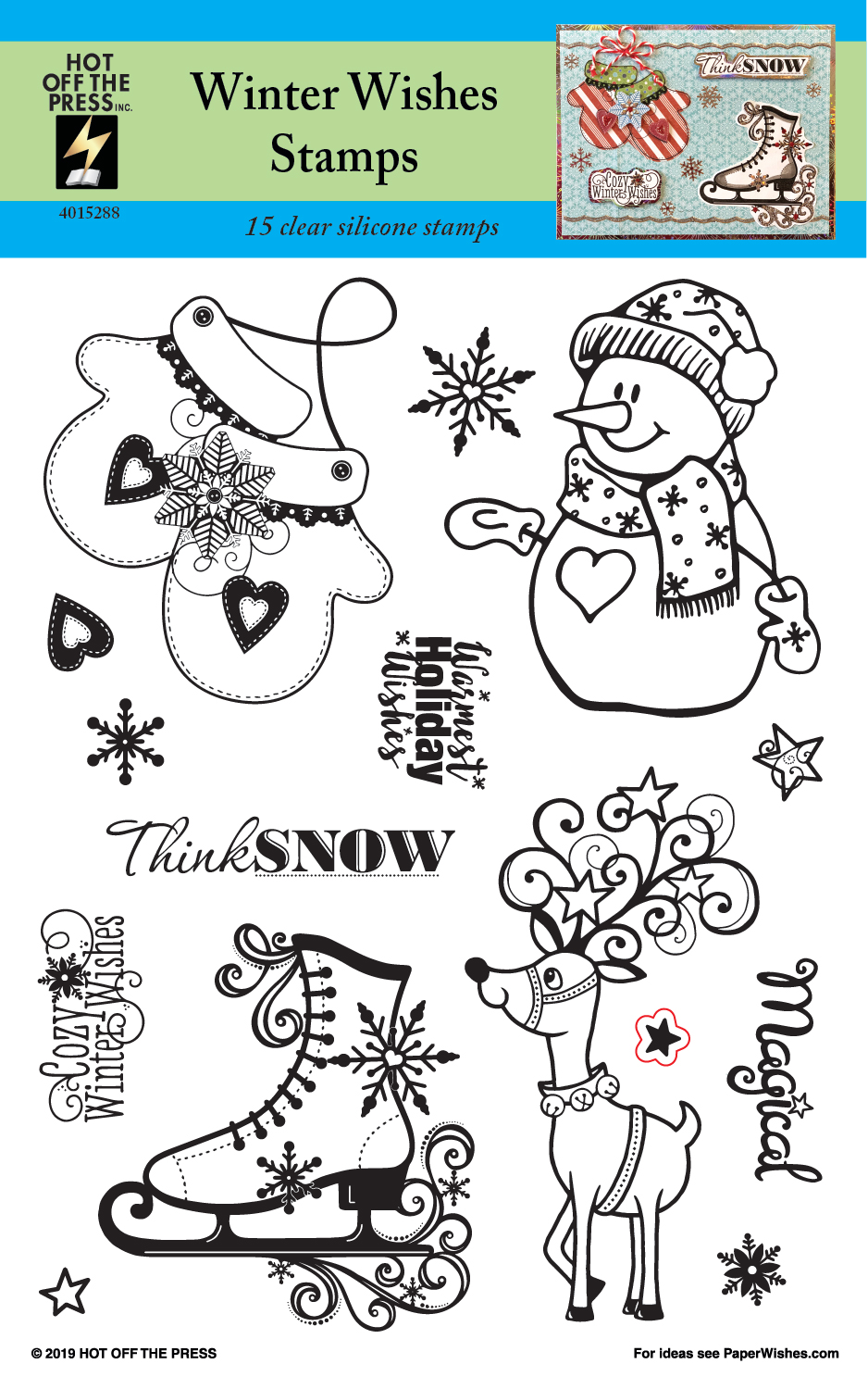 Winter Wishes Clear Stamps