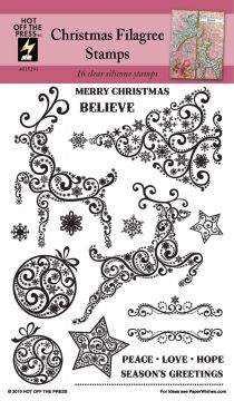 Christmas Filigree Clear Stamps