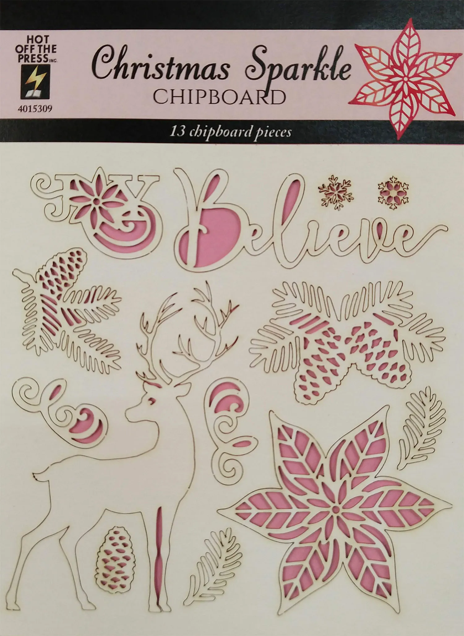 Christmas Sparkle Chipboard
