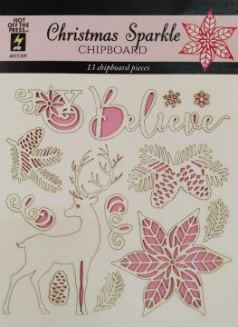 Christmas Sparkle Chipboard